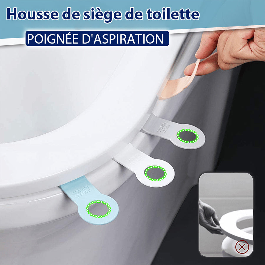 Poignée de succion pour le couvercle du siège des toilettes (ensemble de 2 pièces)